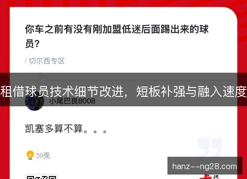 租借球员技术细节改进,短板补强与融入速度 租借球员技术细节改进,短板补强与融入速度